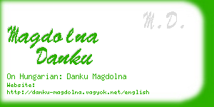 magdolna danku business card